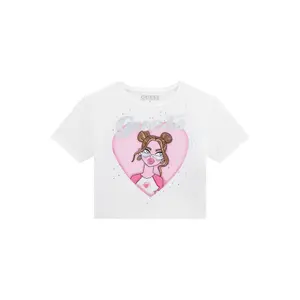 Children's crop T-shirt Guess image-0