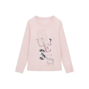 Girls' long sleeve viscose t-shirt Guess image-0