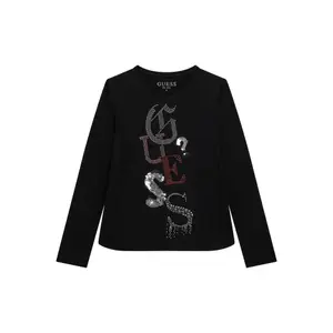 Girls' long sleeve viscose t-shirt Guess image-0