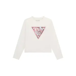 Sequin Long Sleeve T-shirt for Girls Guess image-0