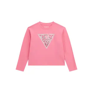 Sequin Long Sleeve T-shirt for Girls Guess image-0