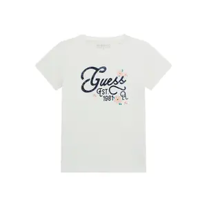 Printed logo T-shirt for girls Guess image-0