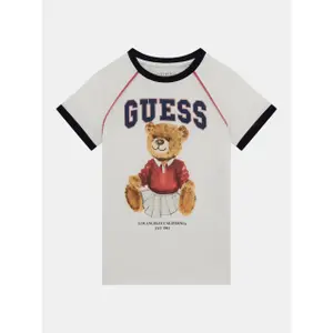 Girl's rhinestone logo T-shirt Guess image-0