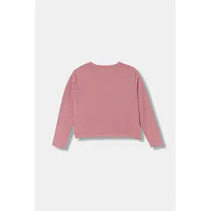 Girl's long-sleeved round-neck T-shirt Guess image-1