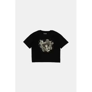 Girl's t-shirt with printed logo on the front Guess Midi image-0