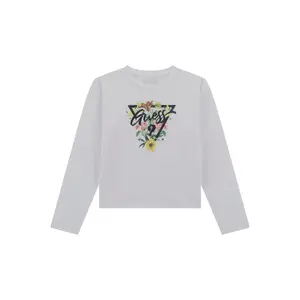 T-shirt de manga comprida para crianças Guess