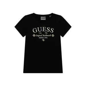 Girls' short-sleeve round neck T-shirt Guess Minime image-0