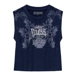 Girls' scoop-neck T-shirt Guess image-0