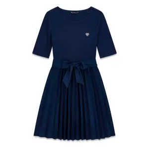 Abito plissettato con cintura bambina Guess image-0