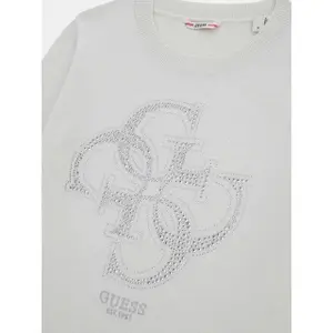 Sweter z mieszanki wiskozy dla dziewczynek Guess image-2