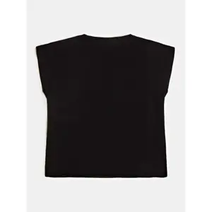 Girl's cropped cotton jersey T-shirt Guess 180 Solid image-1