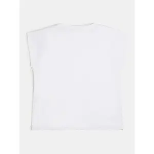 Girl's cropped cotton jersey T-shirt Guess 180 Solid image-1