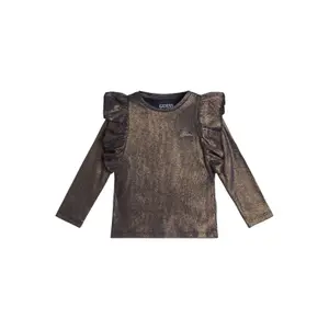 Baby girl ribbed long sleeve t-shirt Guess image-0