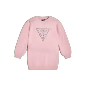 Girl's long sleeve sweater dress Guess image-0