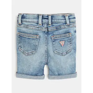 Denim shorts with girl's button Guess image-1