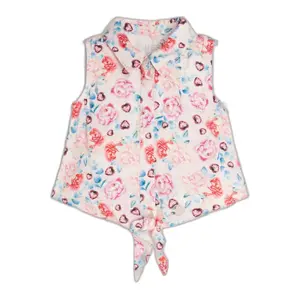 Girl's twill shirt Guess knot image-0