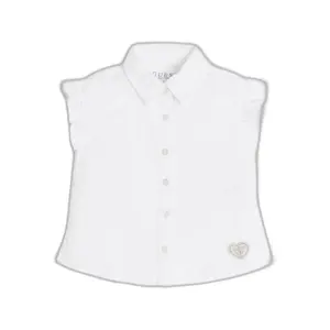 Girl's short sleeve shirt Guess Sangallo image-0