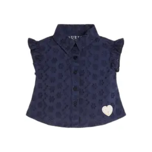 Girl's short sleeve shirt Guess Sangallo image-0