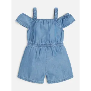 Dress in denim romper girl Guess image-1