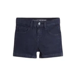 Stretch denim shorts for girls Guess Bull Core image-0