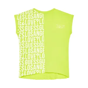 T-shirt with bat sleeves girl Guess image-0