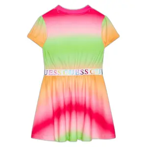 Girl's stretch jersey dress Guess image-1