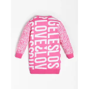 Girl's long sleeve sweater dress Guess image-1