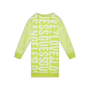 Girl's long sleeve sweater dress Guess image-1