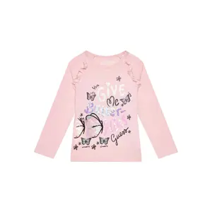 Long sleeve baby girl t-shirt Guess image-0