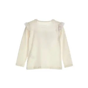 Long-sleeved t-shirt with frills on girl's shoulders Guess image-1