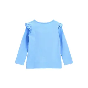 Long-sleeved t-shirt with frills on girl's shoulders Guess image-1