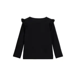 Long-sleeved t-shirt with frills on girl's shoulders Guess image-1