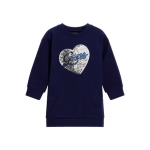 Girl's unbrushed sweatshirt dress Guess image-2