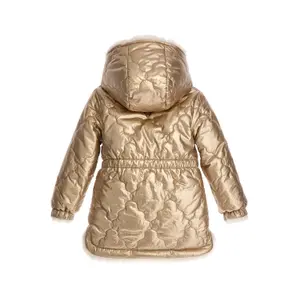 Mädchen-Daunenjacke Guess Reversible Nylon&fur image-2