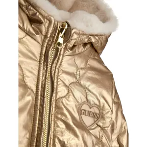 Mädchen-Daunenjacke Guess Reversible Nylon&fur image-5