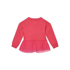 Baby girl knitted round-neck sweatshirt Guess Active Mesh Insert image-1