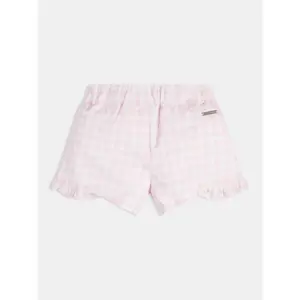 Baby girl cotton poplin shorts Guess image-1