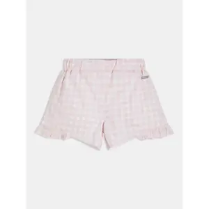 Baby girl cotton poplin shorts Guess image-3