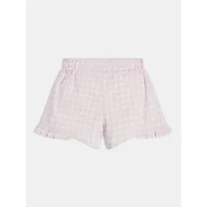 Baby girl cotton poplin shorts Guess image-4