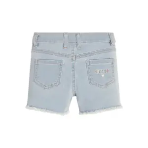 Baby girl embroidered denim shorts Guess image-6