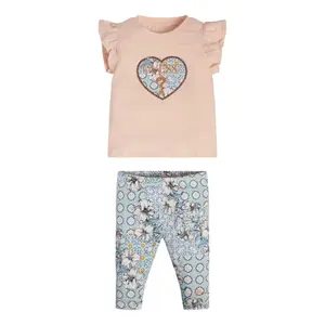 Baby boy t-shirt + legging jersey extensible fille Guess image-0