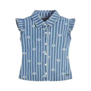 Baby girl denim shirt Guess Stretch image-1