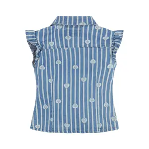 Baby girl denim shirt Guess Stretch image-3