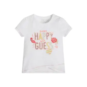 Girl's organic jersey T-shirt Guess image-5