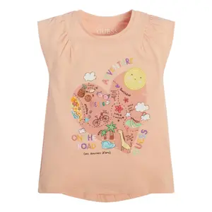 Organic jersey t-shirt baby girl Guess image-2