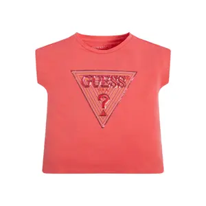 Organic jersey t-shirt baby girl Guess image-0