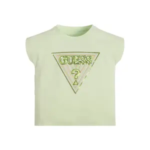 Girl's organic jersey T-shirt Guess image-2