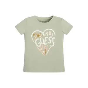 Girl's organic jersey T-shirt Guess image-0