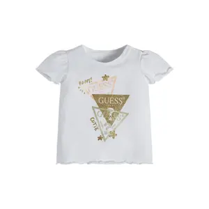 Organic jersey t-shirt baby girl Guess image-1