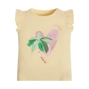 Girl's organic jersey T-shirt Guess image-2